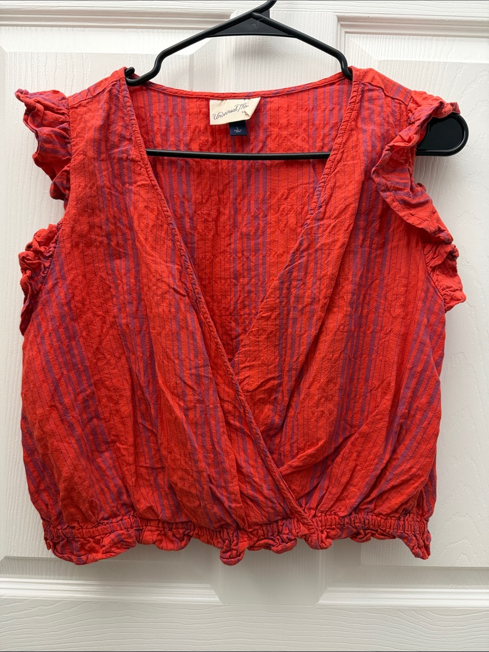 Universal Thread Red Ruffled Wrap Maxi Dress - Picture 2 of 5